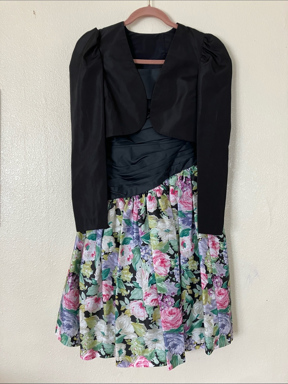 VTG 80s/90s Handmade Floral Formal Dress, 2